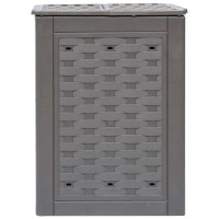 Produktbild för Trädgårdskompost brun 60x60x83 cm 300 L plastrotting