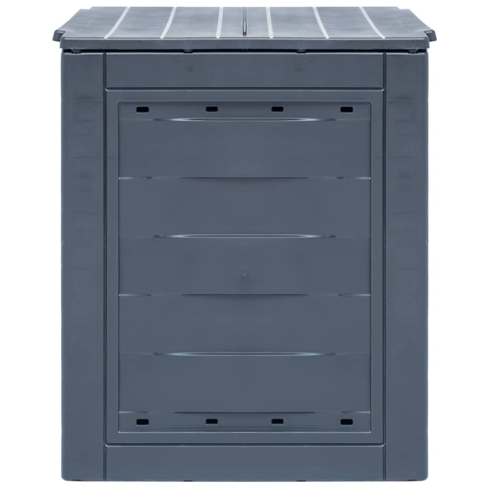 Produktbild för Trädgårdskompost grå 60x60x73 cm 260 L