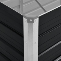 Miniatyr av produktbild för Odlingslåda upphöjd antracit 240x80x77 cm galvaniserat stål