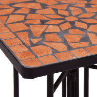 Produktbild för Sidobord med mosaik terrakotta keramik