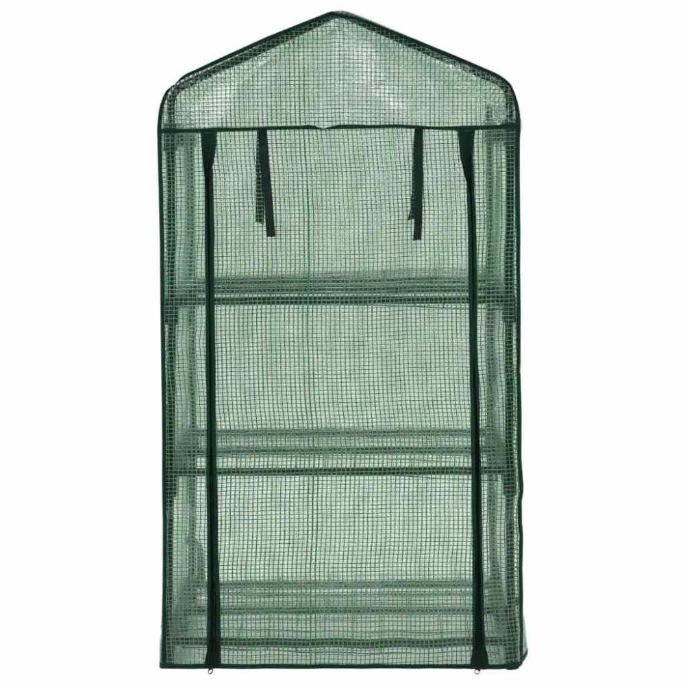 Produktbild för Miniväxthus 3 hyllor 69x49x125 cm