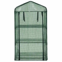 Produktbild för Miniväxthus 3 hyllor 69x49x125 cm