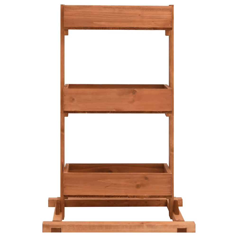 Produktbild för Odlingslåda 52x30x78 cm granträ