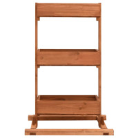 Produktbild för Odlingslåda 52x30x78 cm granträ