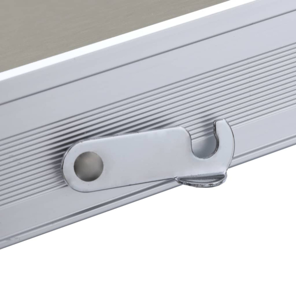 Produktbild för Hopfällbart campingbord med 4 sitsar stål aluminium