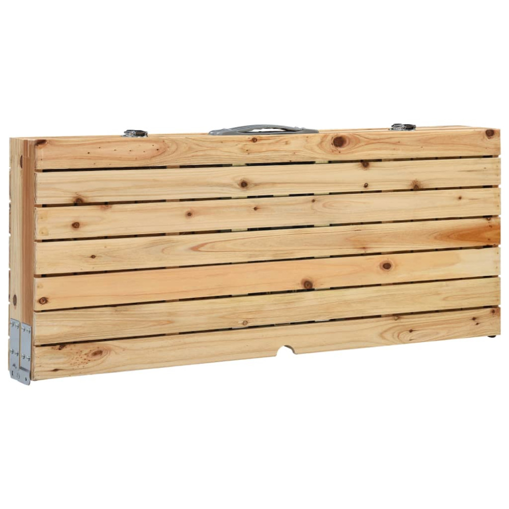 Produktbild för Hopfällbart campingbord med 4 sitsar stål aluminium