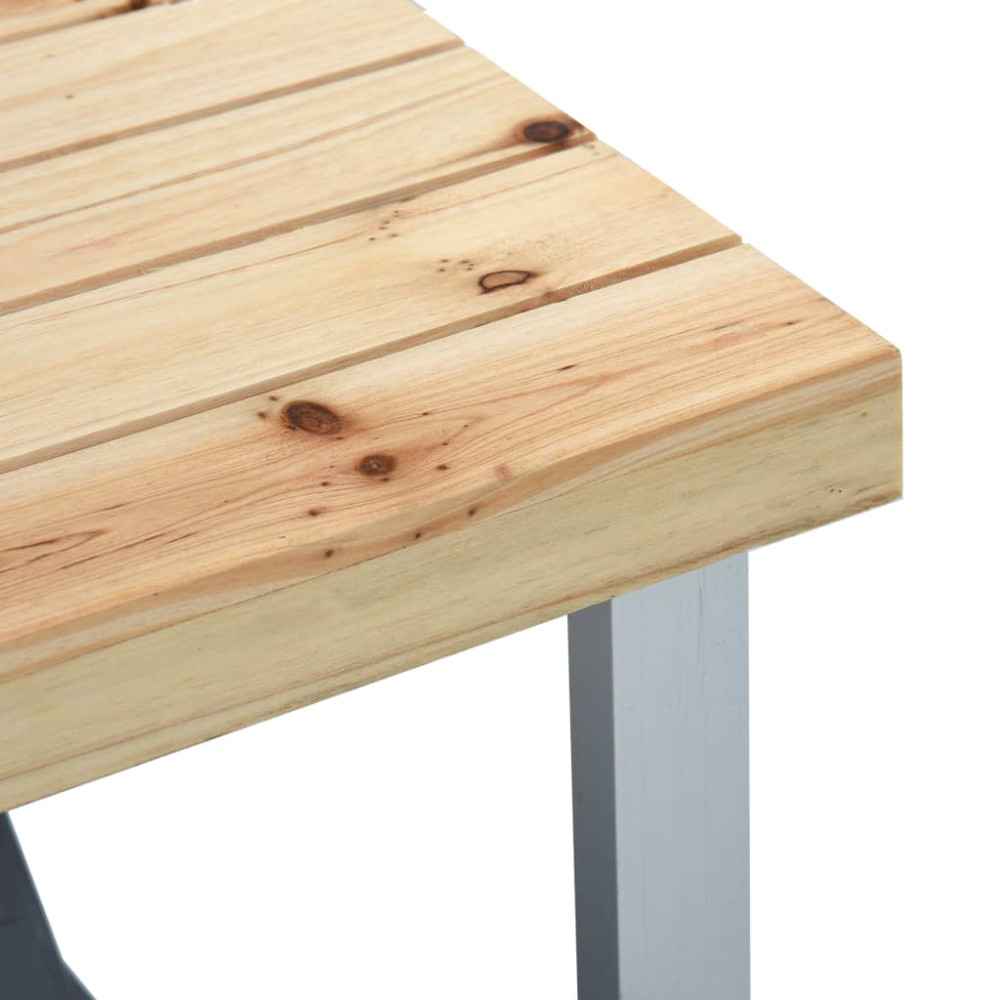 Produktbild för Hopfällbart campingbord med 4 sitsar stål aluminium