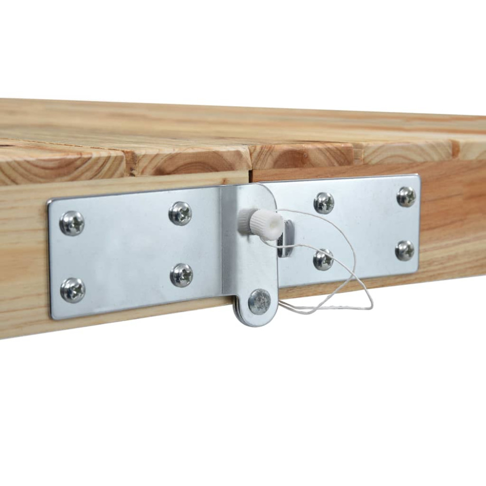 Produktbild för Hopfällbart campingbord med 4 sitsar stål aluminium