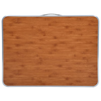 Produktbild för Hopfällbart campingbord med metallram 80x60 cm