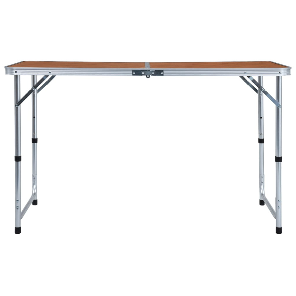 Produktbild för Hopfällbart campingbord aluminium 120x60 cm
