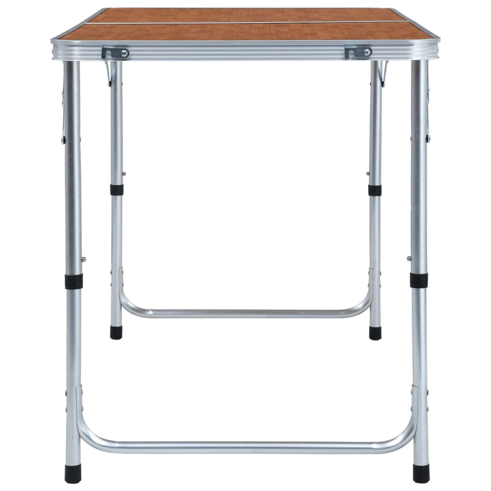 Produktbild för Hopfällbart campingbord aluminium 120x60 cm