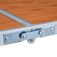 Produktbild för Hopfällbart campingbord aluminium 120x60 cm
