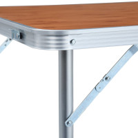 Produktbild för Hopfällbart campingbord aluminium 120x60 cm