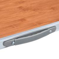 Produktbild för Hopfällbart campingbord aluminium 120x60 cm