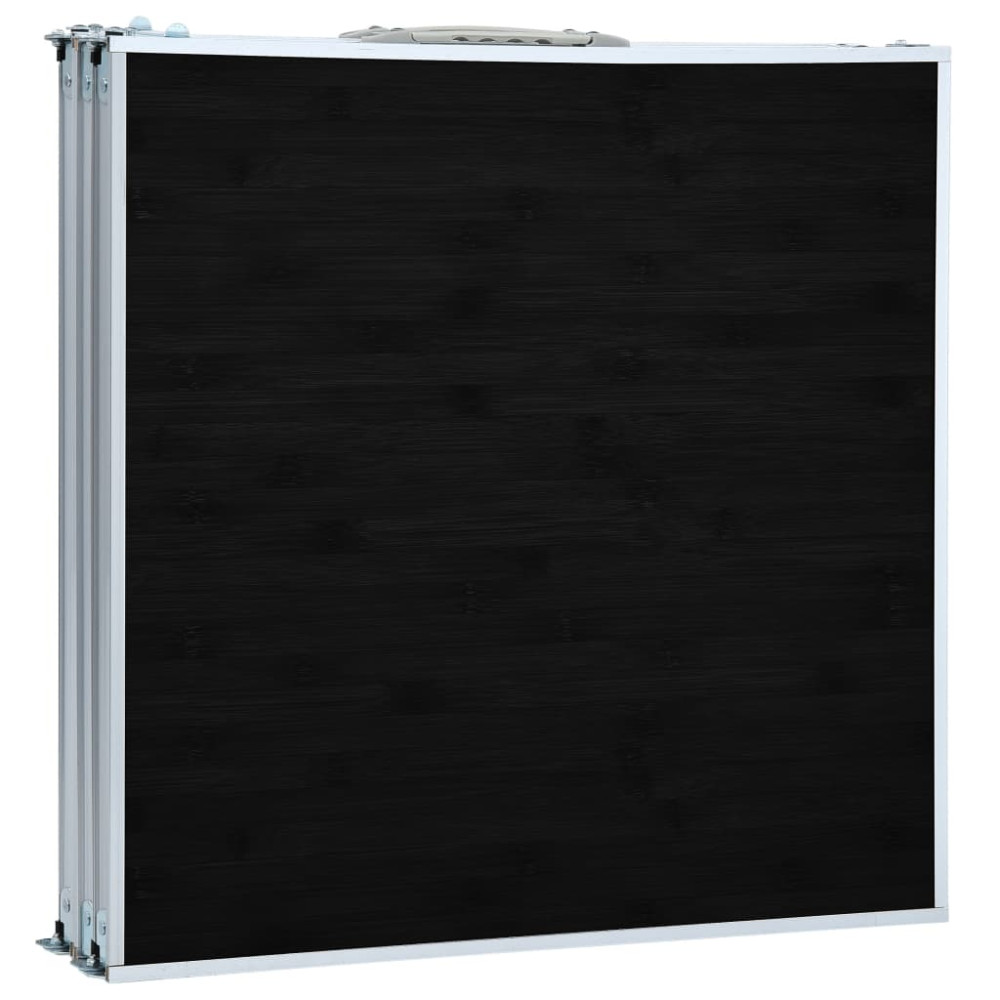 Produktbild för Hopfällbart campingbord grå aluminium 180x60 cm