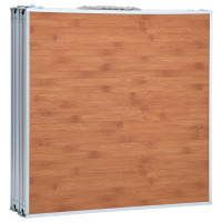 Produktbild för Hopfällbart campingbord aluminium 240x60 cm