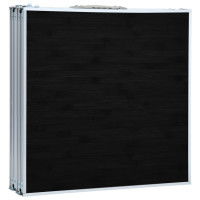 Produktbild för Hopfällbart campingbord grå aluminium 240x60 cm