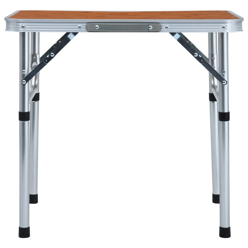 Produktbild för Hopfällbart campingbord aluminium 60x45 cm