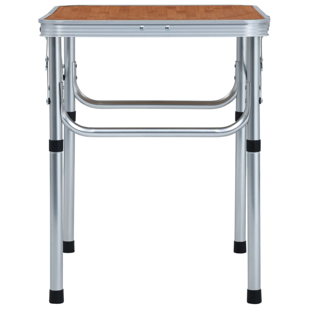 Produktbild för Hopfällbart campingbord aluminium 60x45 cm