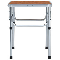 Produktbild för Hopfällbart campingbord aluminium 60x45 cm