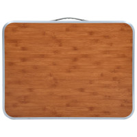 Produktbild för Hopfällbart campingbord aluminium 60x45 cm