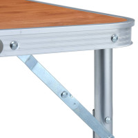 Produktbild för Hopfällbart campingbord aluminium 60x45 cm