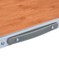 Produktbild för Hopfällbart campingbord aluminium 60x45 cm