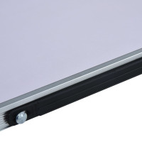 Produktbild för Hopfällbart campingbord vit aluminium 60x40 cm