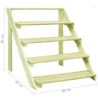 Produktbild för Växtställ 80x80x80 cm impregnerad furu