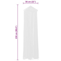 Produktbild för Myggnät 2 st rund 56x325x230 cm