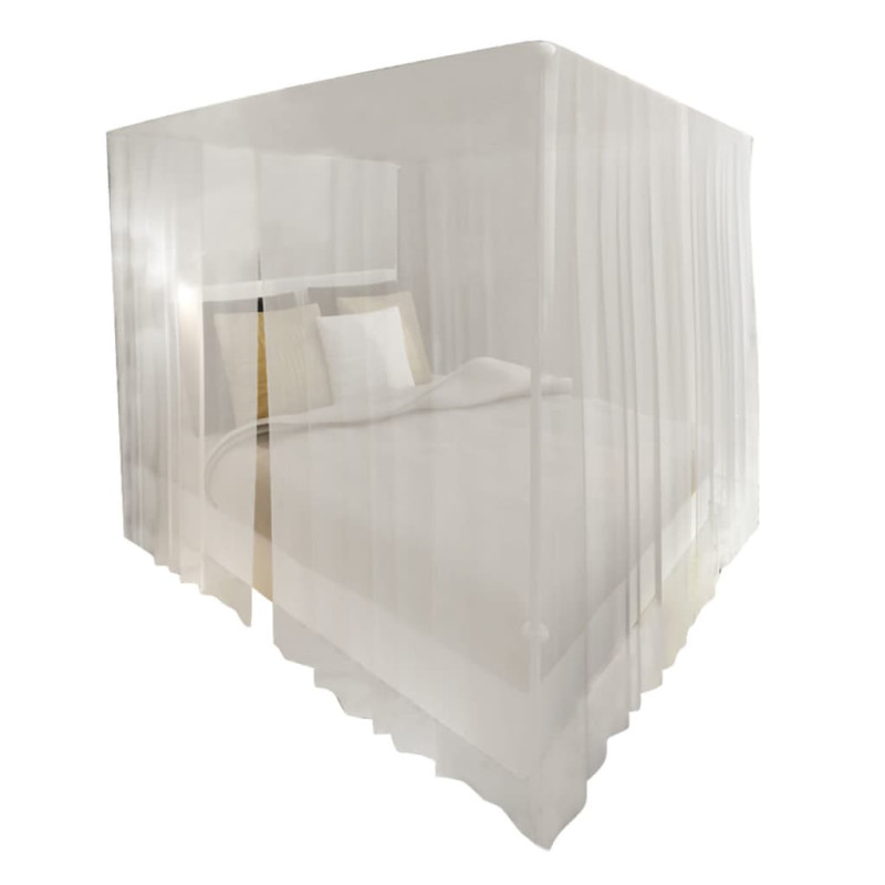 Produktbild för Myggnät för säng 220x200x210 cm vit 2-pack