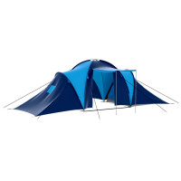 Miniatyr av produktbild för Tält för 9 personer mörkblå och blå