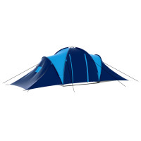 Miniatyr av produktbild för Tält för 9 personer mörkblå och blå