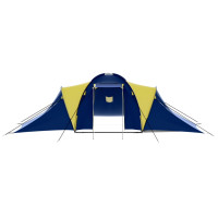 Miniatyr av produktbild för Tält för 9 personer blå och gul