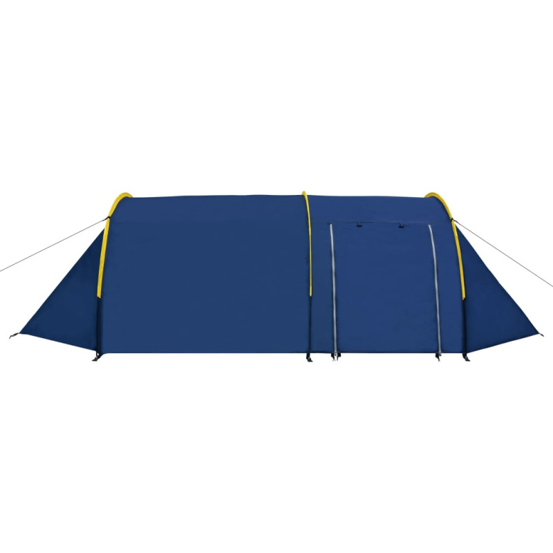 Produktbild för Campingtält 4 personer marinblå/gul