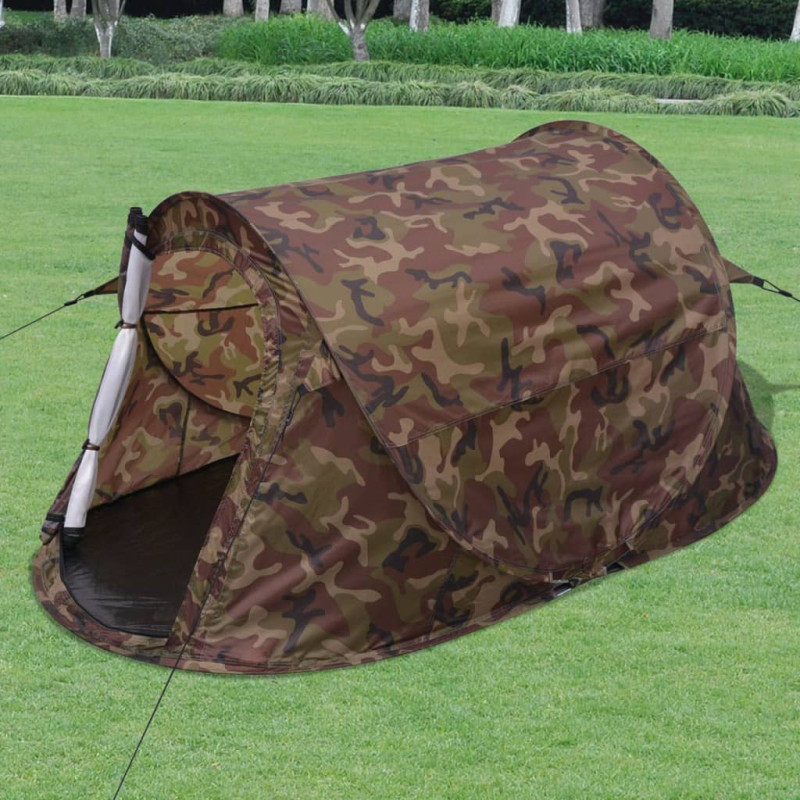 Produktbild för Tvåmannatält i kamouflagefärg