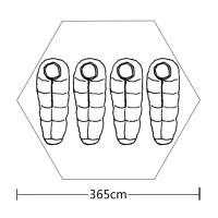 Miniatyr av produktbild för 4-mannatält blå