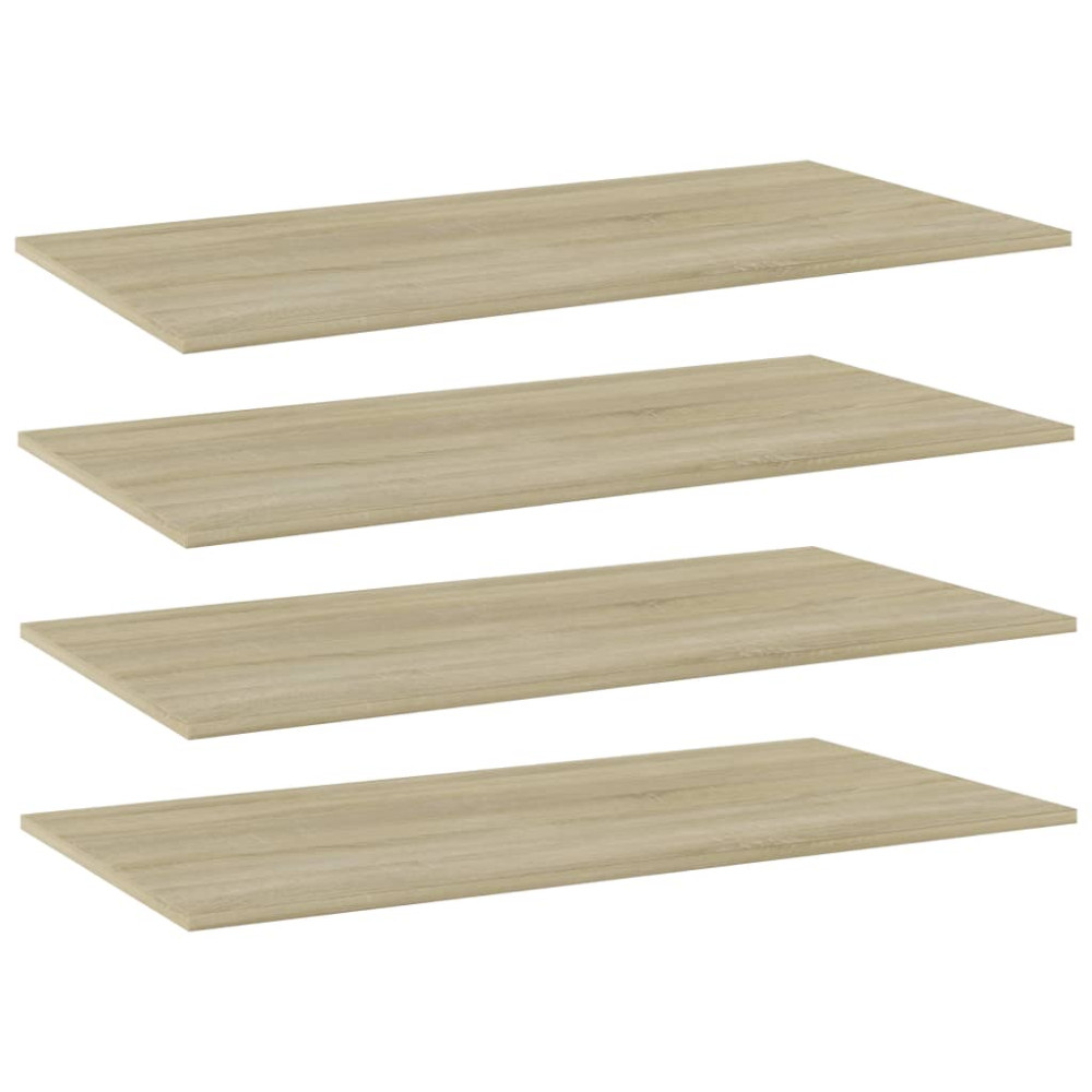 Produktbild för Hyllplan 4 st sonoma-ek 80x20x1,5 cm konstruerat trä