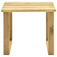 Produktbild för Bord för solsäng 30x30x26 cm impregnerad furu