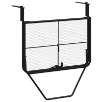 Produktbild för Balkongbord svart 60x40 cm stål