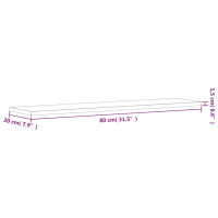Produktbild för Hyllplan 4 st betonggrå 80x20x1,5 cm konstruerat trä