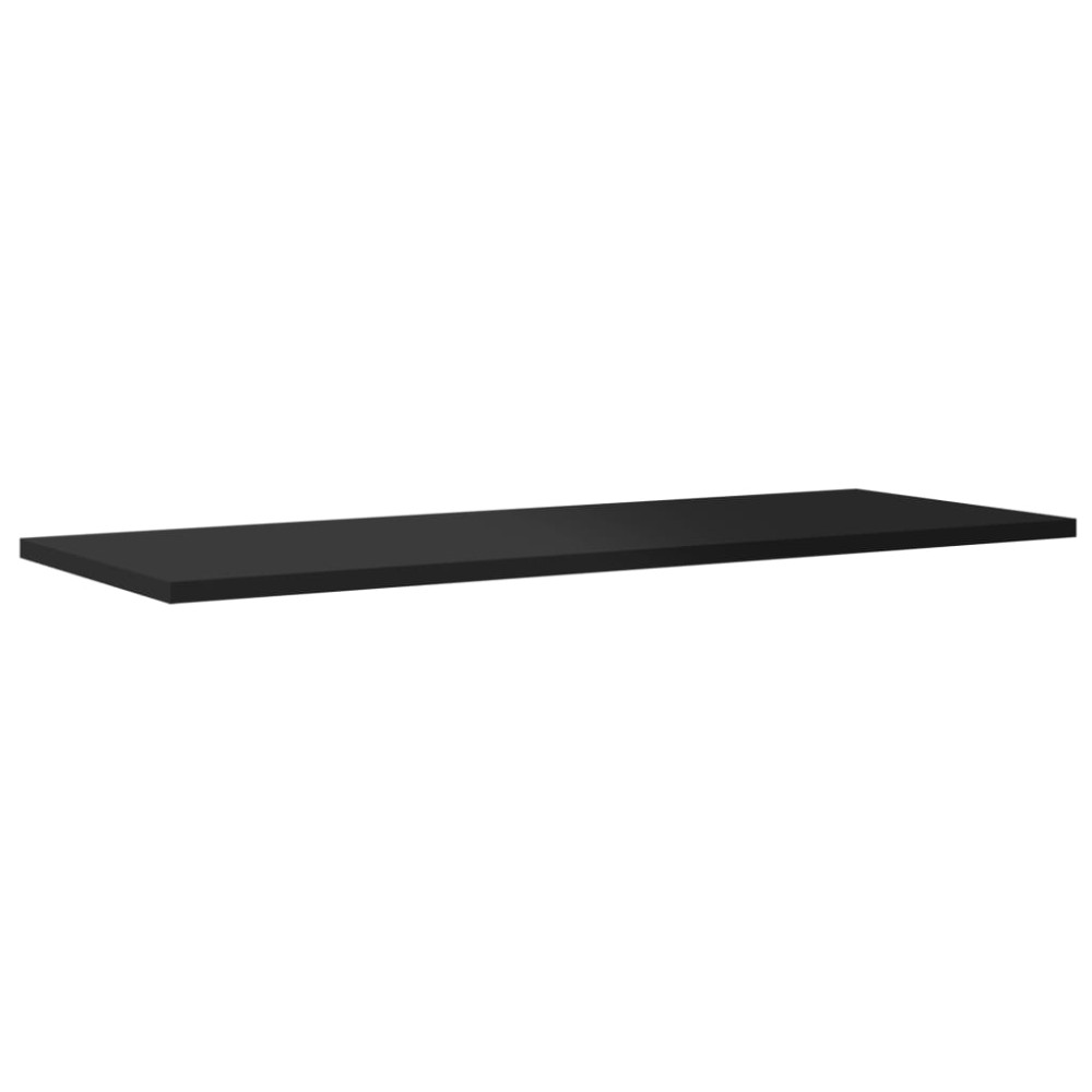 Produktbild för Hyllplan 8 st svart högglans 80x30x1,5 cm konstruerat trä