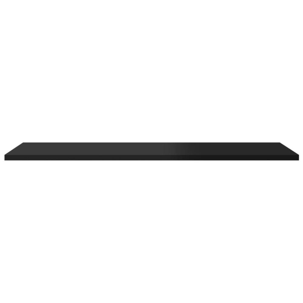 Produktbild för Hyllplan 8 st svart högglans 80x30x1,5 cm konstruerat trä