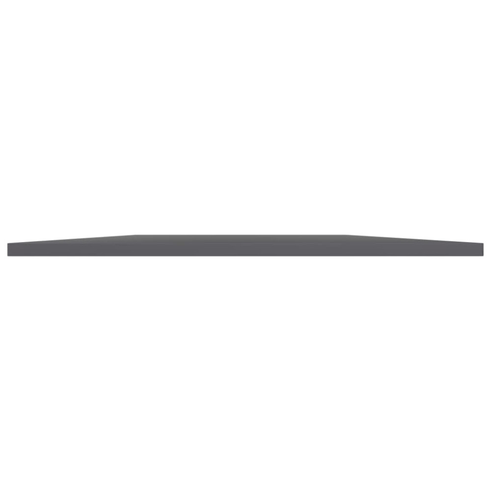 Produktbild för Hyllplan 8 st grå högglans 80x30x1,5 cm konstruerat trä