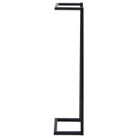 Produktbild för Handdukshängare svart 25x20x95 cm järn