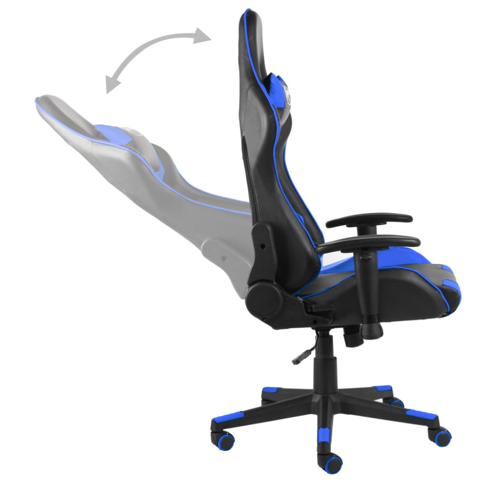 Produktbild för Snurrbar gamingstol blå PVC