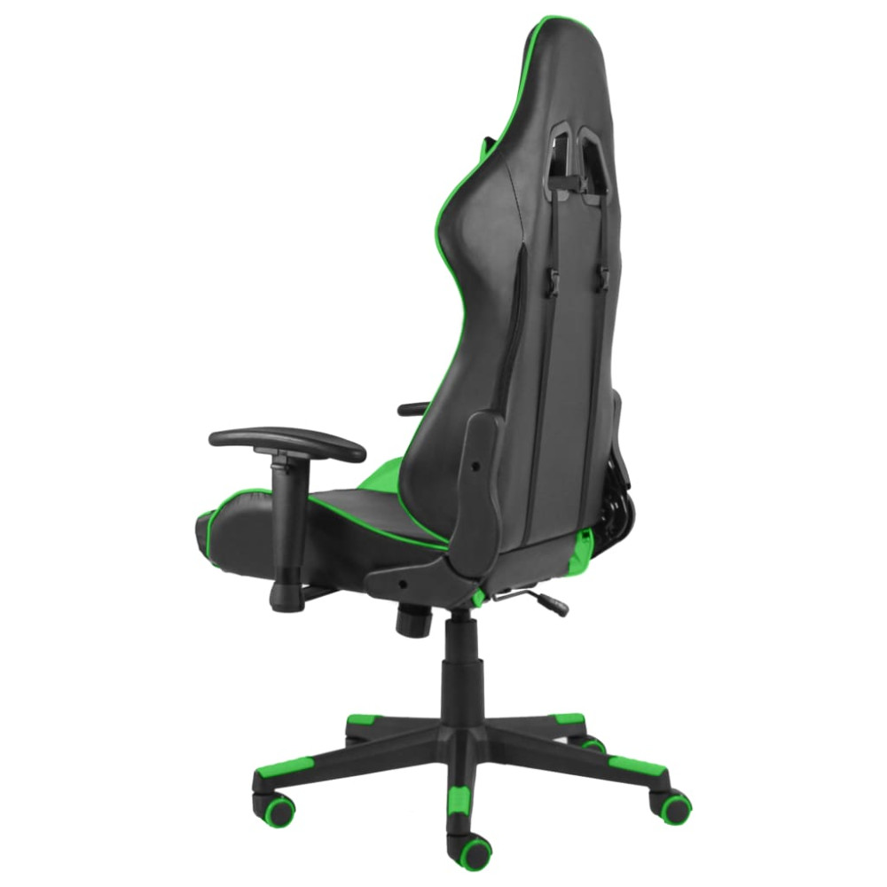 Produktbild för Snurrbar gamingstol grön PVC