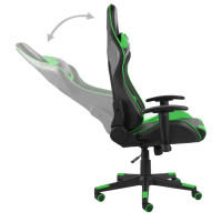 Produktbild för Snurrbar gamingstol grön PVC