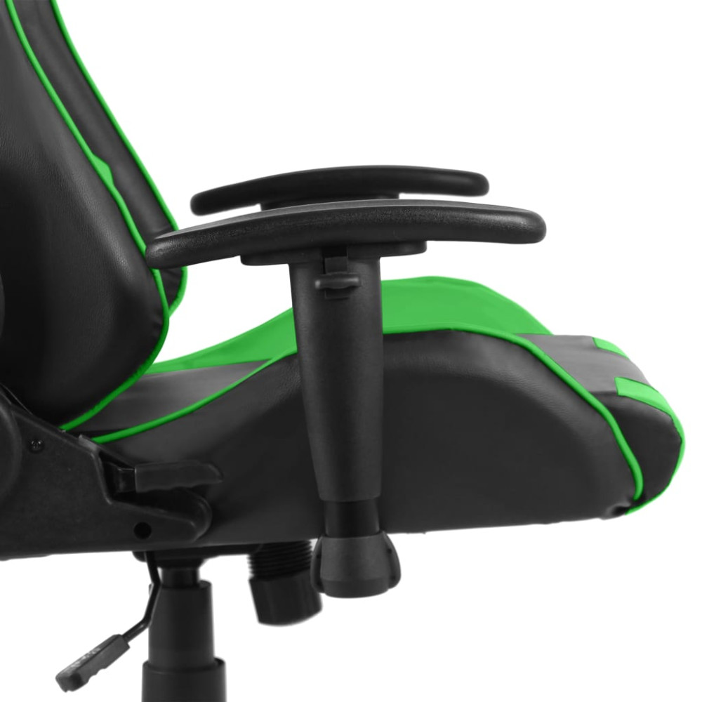 Produktbild för Snurrbar gamingstol grön PVC