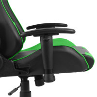 Produktbild för Snurrbar gamingstol grön PVC